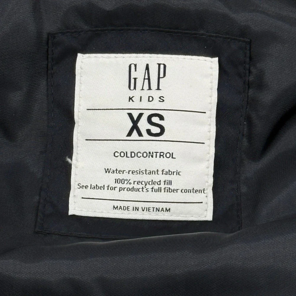 Gap Kids XS 4-5 ColdControl Puffer Vest Navy Blue Water Resistant  NWT